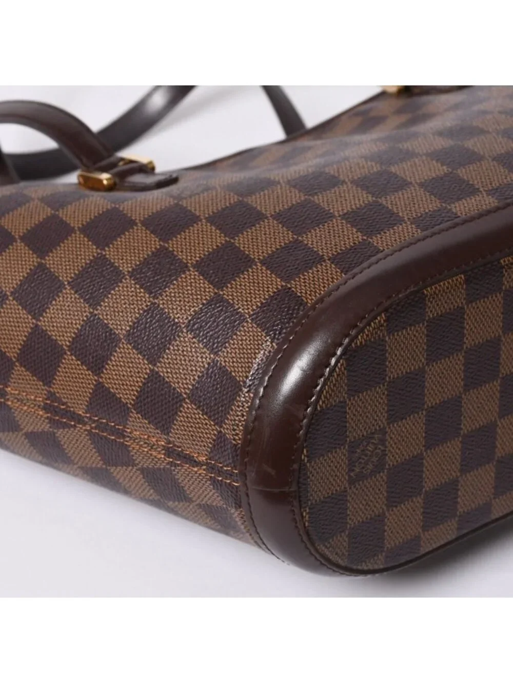 Louis Vuitton Handbag Manosque PM Damier Brown Gold